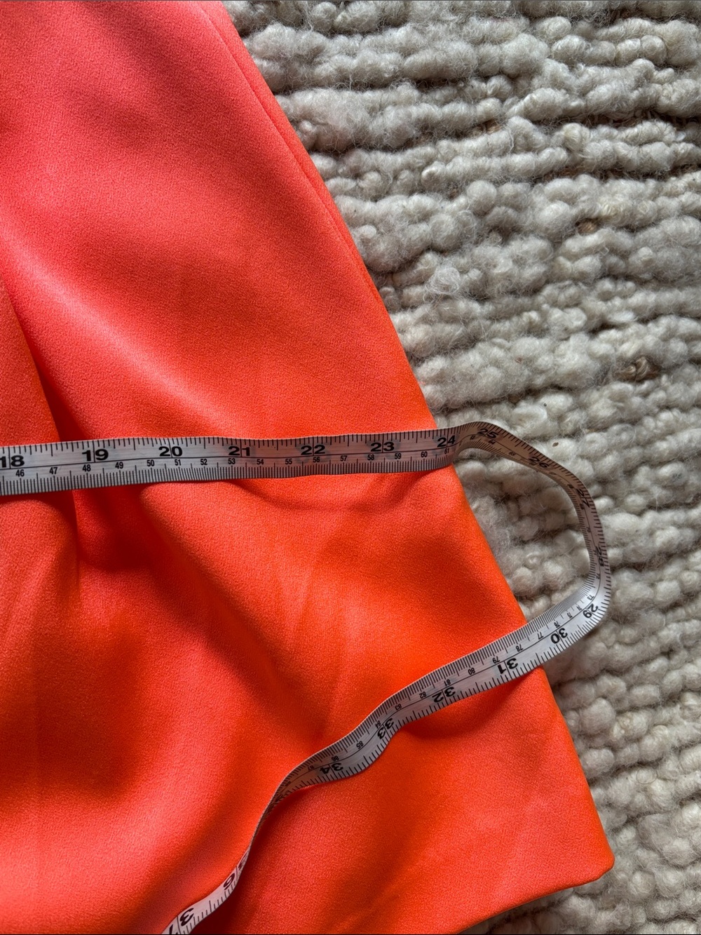 🧡NWT Alex Perry High Waist Coral Pleated Shorts - Picture 9 of 9